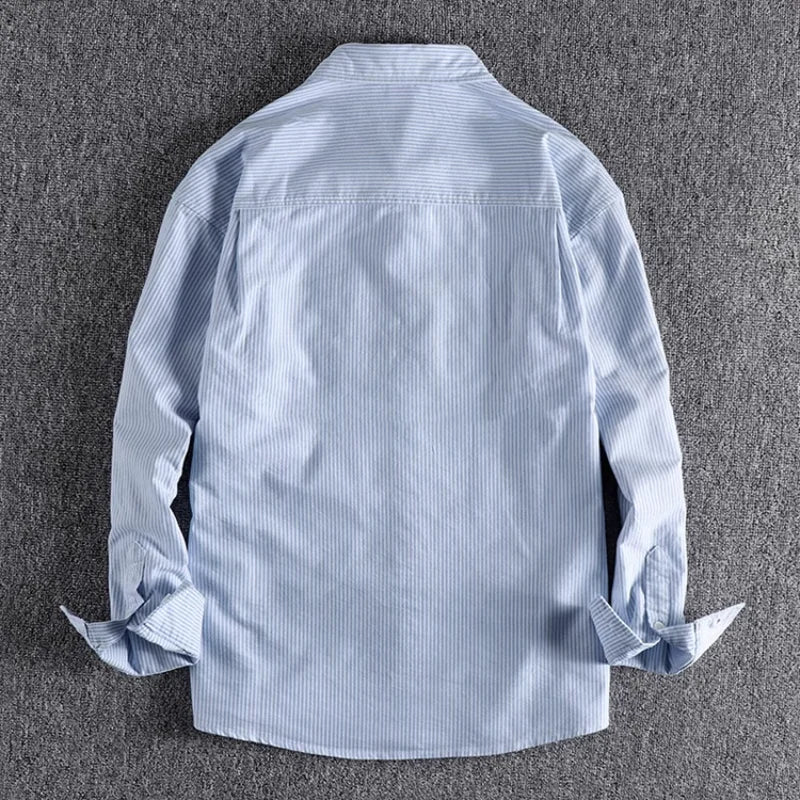 Men's long sleeve design pocket every day shirt