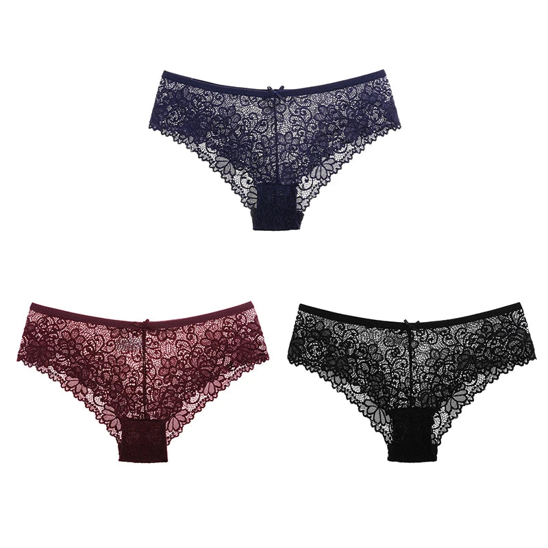 Women Briefs Sexy Full Lace Panties