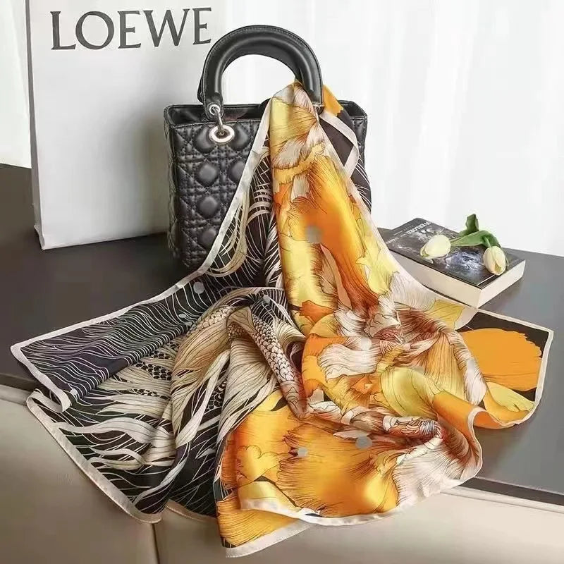 2025 Luxury Silk Shawl Square Scarf
