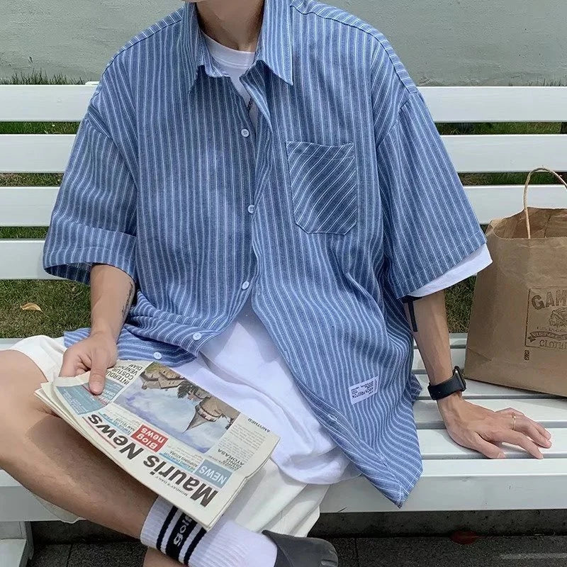 New Men's Short Sleeve Casual Shirt