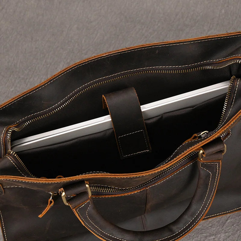 Herren Aktentasche 15 Zoll Business Laptop Handtasche