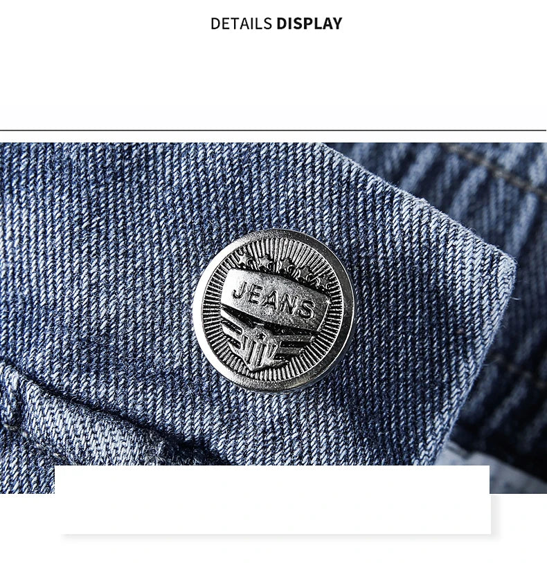 Denim Shorts für Herren Cargohose Baggy Bermuda Jeans Männliche Strandhose