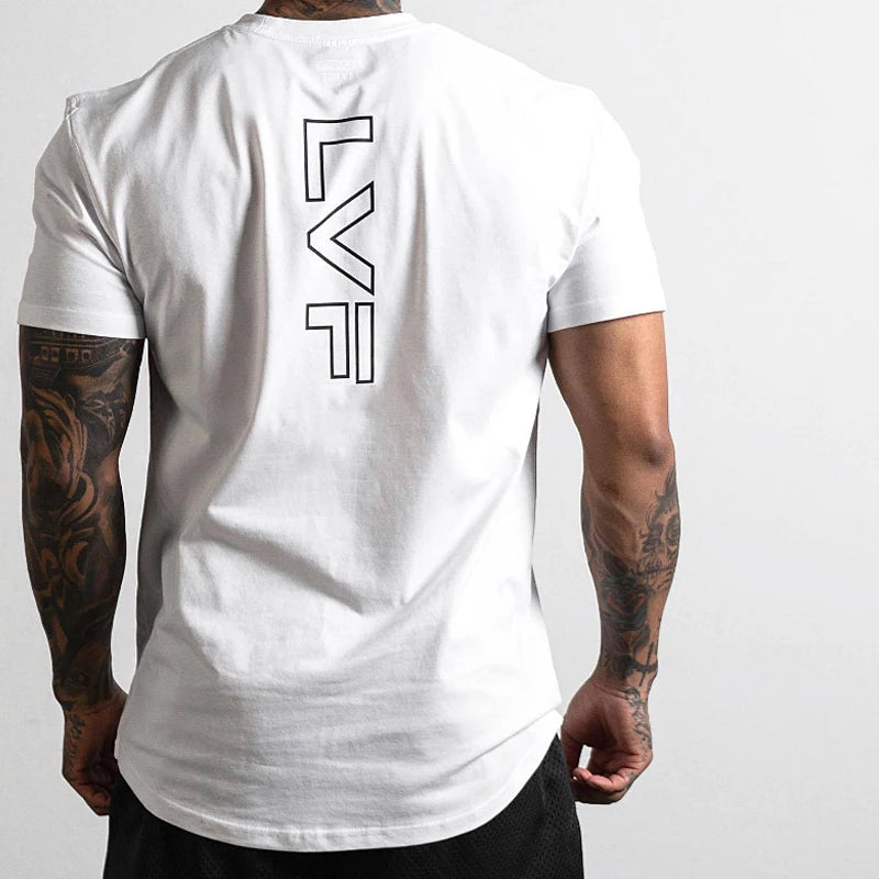 Men's Gym Summer Fitness Sports Short Sleeve T-shirt
