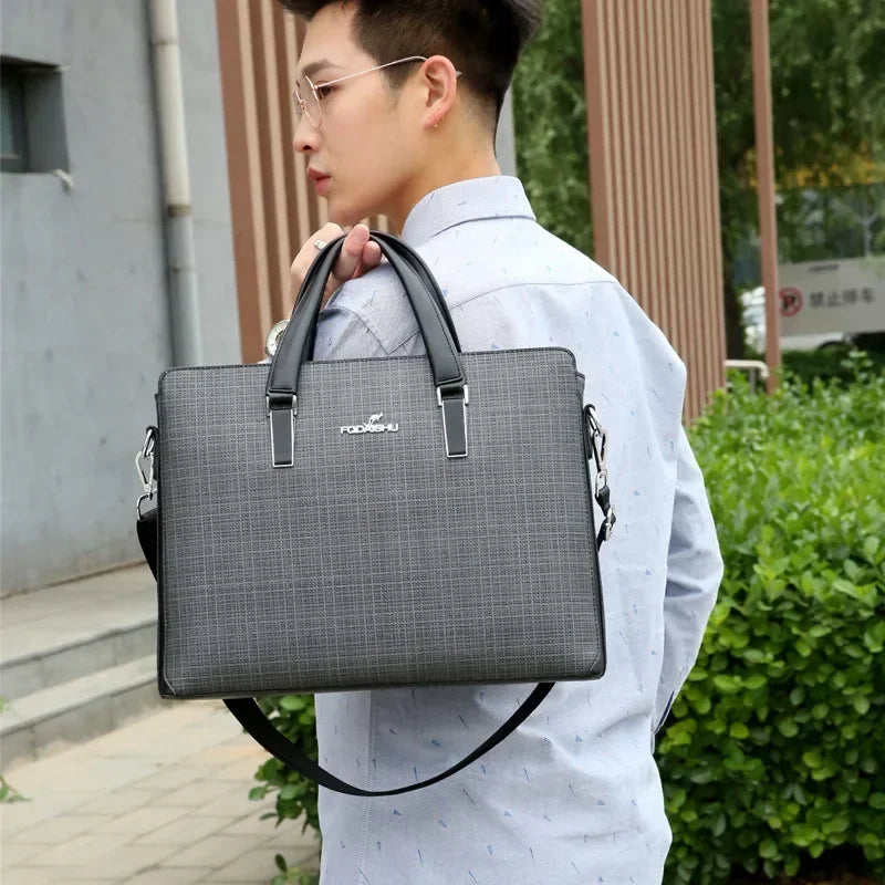 Aktentasche für Herren, große Luxus-Tragetasche, Laptoptasche