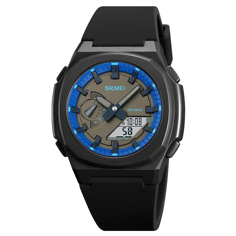 Men Waterproof Military Countdown Chrono Digital Wristwatch