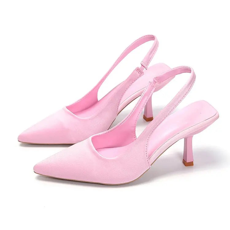 Summer new style back strap pin buckle women's shoes