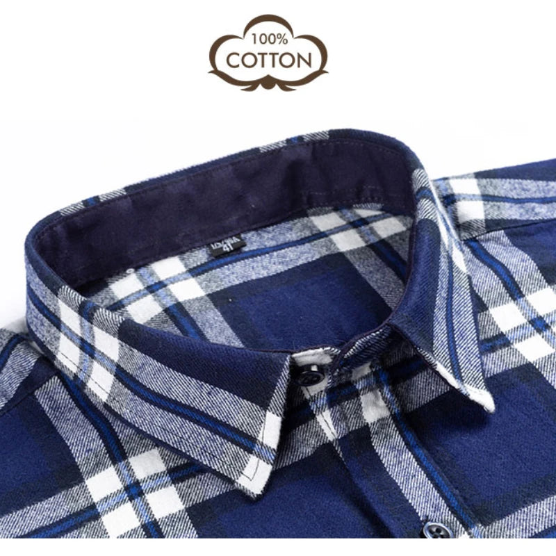 Mens Pure Cotton Long Sleeve Regular Fit Shirts