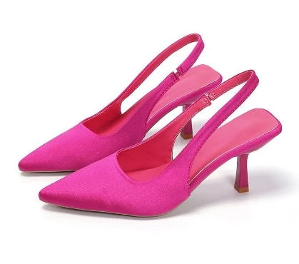Summer new style back strap pin buckle women's shoes