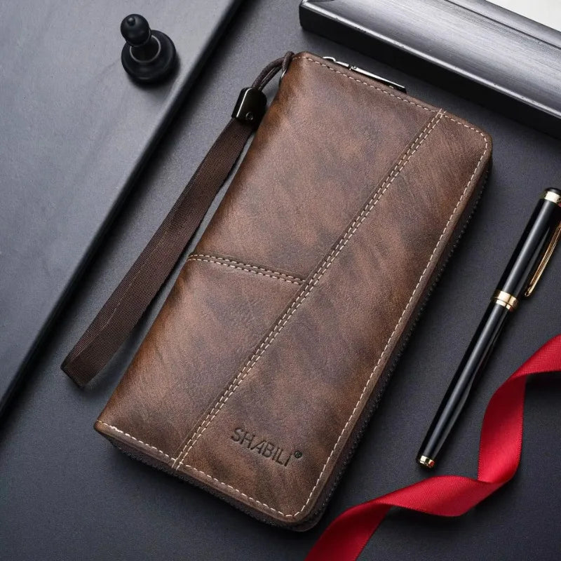 Herren Leder Geldbörsen mit langem Design