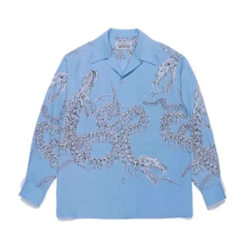 Autumn WACKO MARIA Embroidery Logo Long Sleeve Shirt