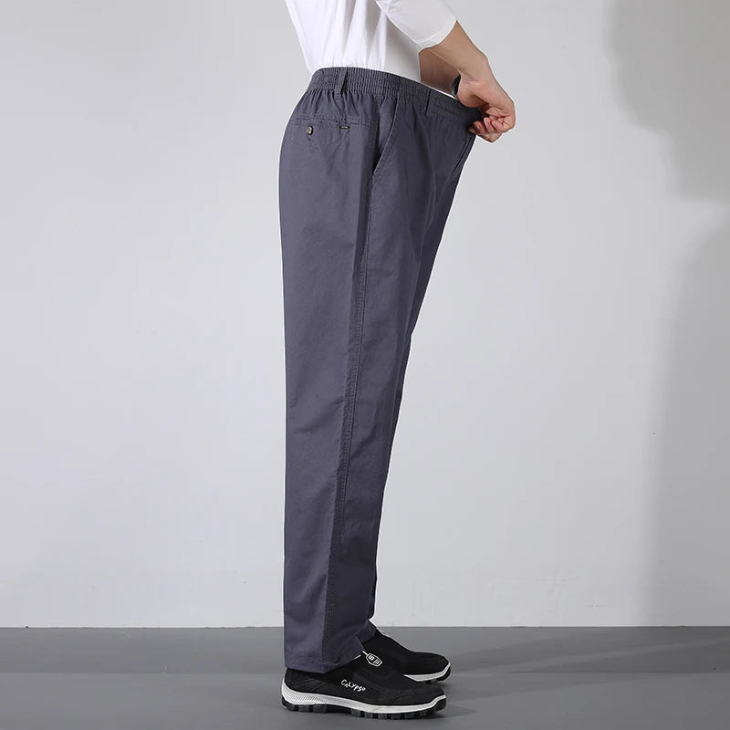 High Waisted Fashionable Casual Straight Pencil Cargo Trousers
