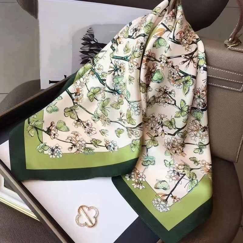 2025 Luxury Silk Shawl Square Scarf