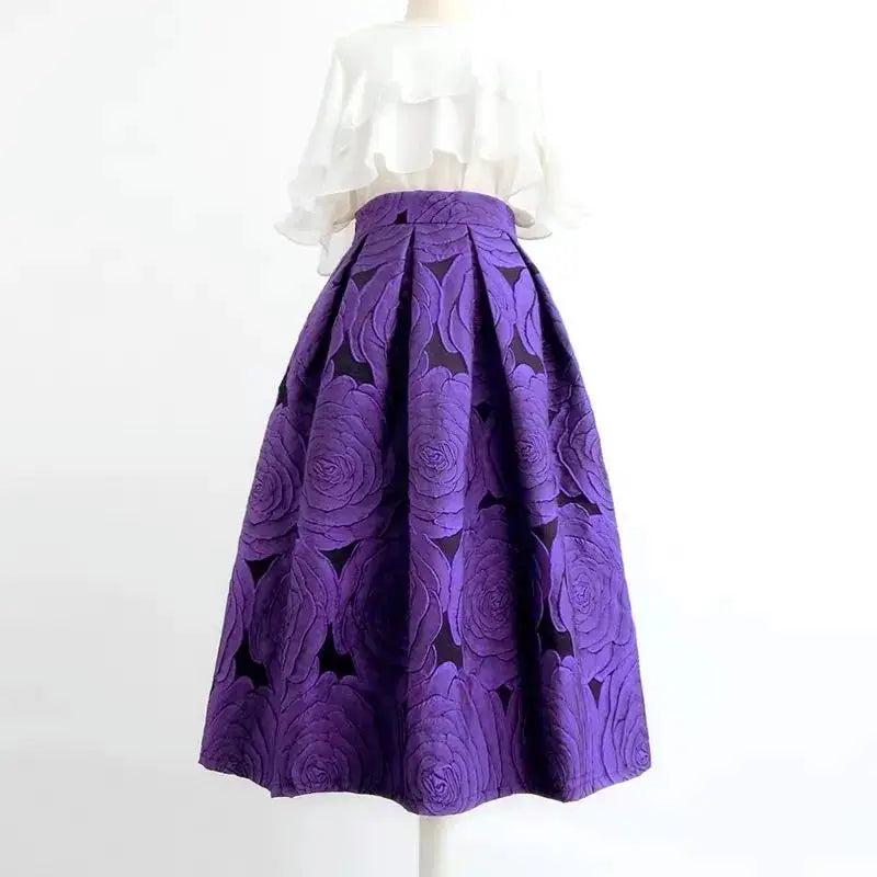 Ballkleid mit hoher Taille und lockerem Damenrock