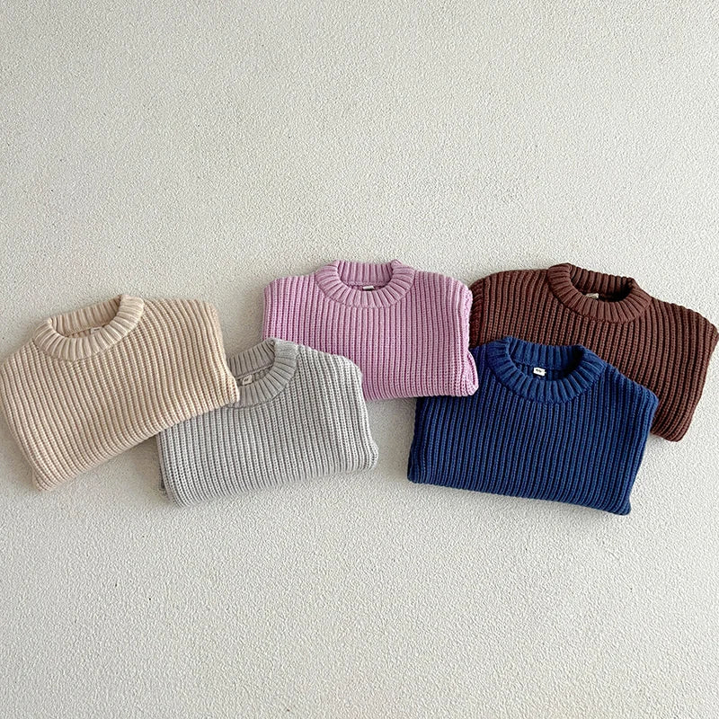 Kids Cotton Soft Winter Long Sleeve Pullover Tops