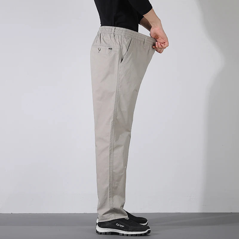 High Waisted Fashionable Casual Straight Pencil Cargo Trousers