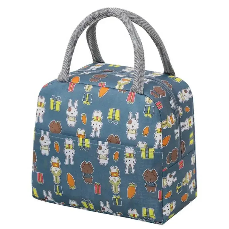 New Cartoon Cute Portable Tote Lunch Bag