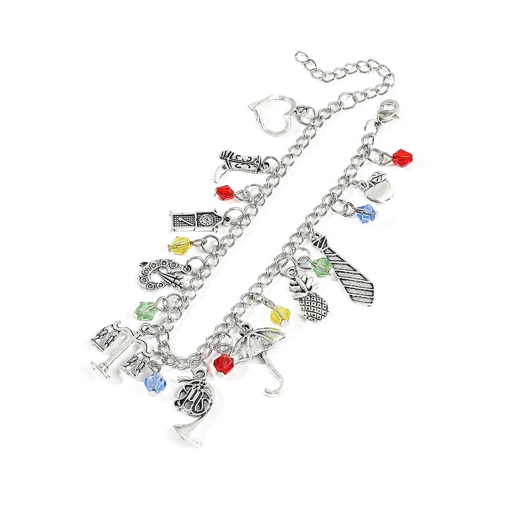 How I Met Your Mother Inspired Horn Umbrella Crystal Pendant Bracelets
