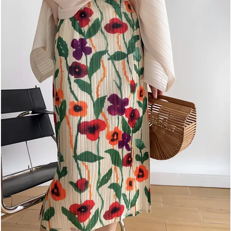 Vintage Summer Holiday Back-slit Mujer Skirts