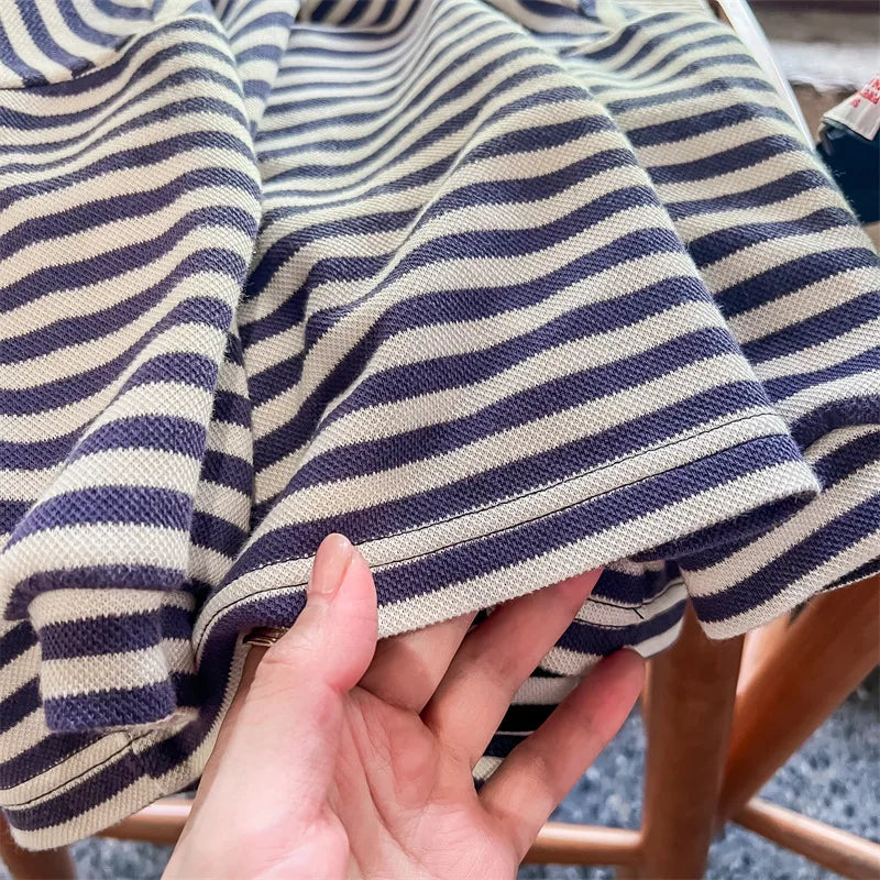New Autumn Korean Style Baby Boys Striped Shirts