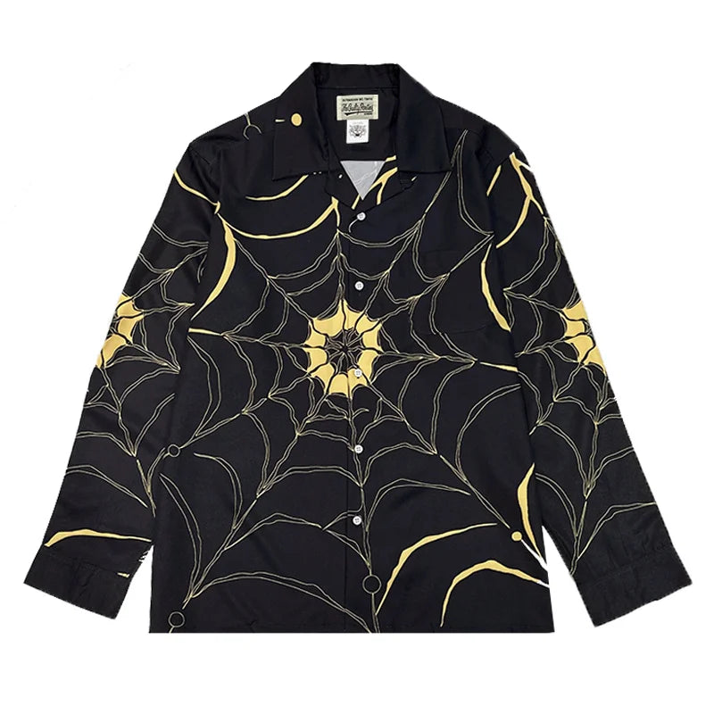 Autumn WACKO MARIA Embroidery Logo Long Sleeve Shirt