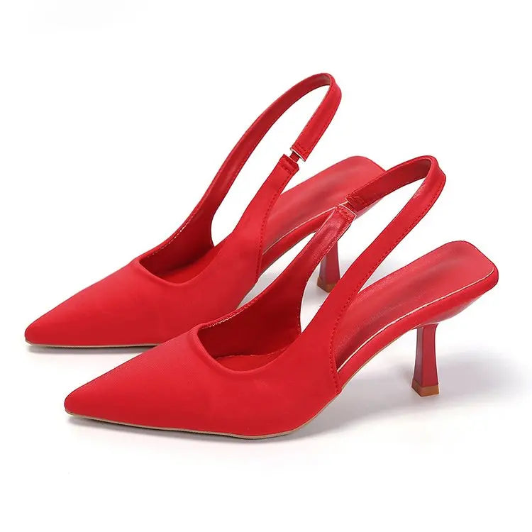Summer new style back strap pin buckle women's shoes