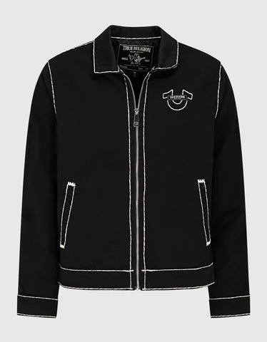 New Retro Y2k Denim Leather Jacket