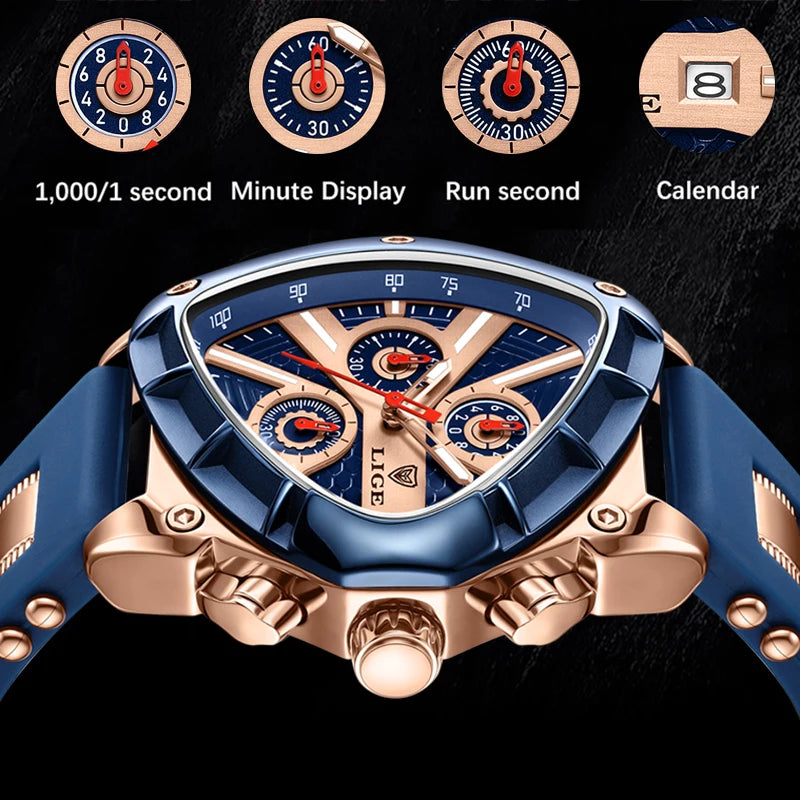 Neue modische Militär-Silikonuhr