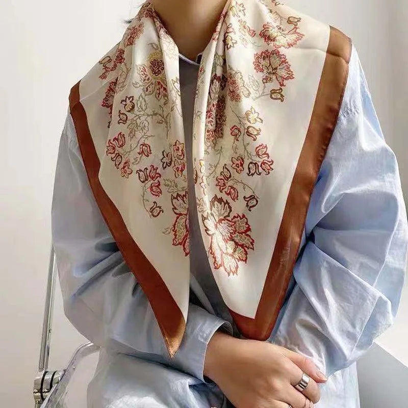 2025 Luxury Silk Shawl Square Scarf