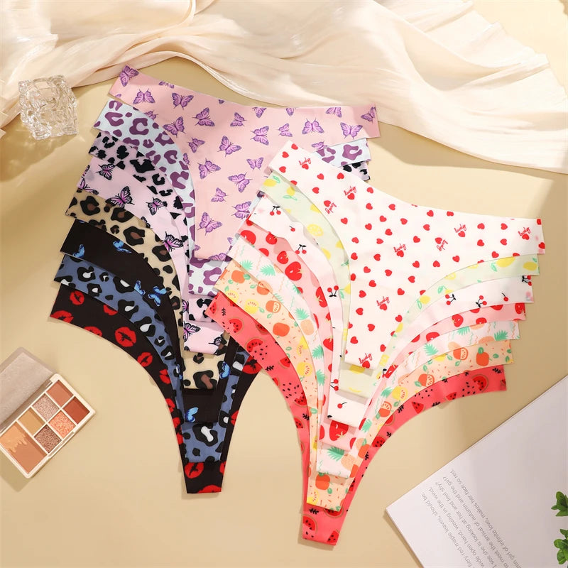 Women's Sexy Graphic Print Thongs Panties