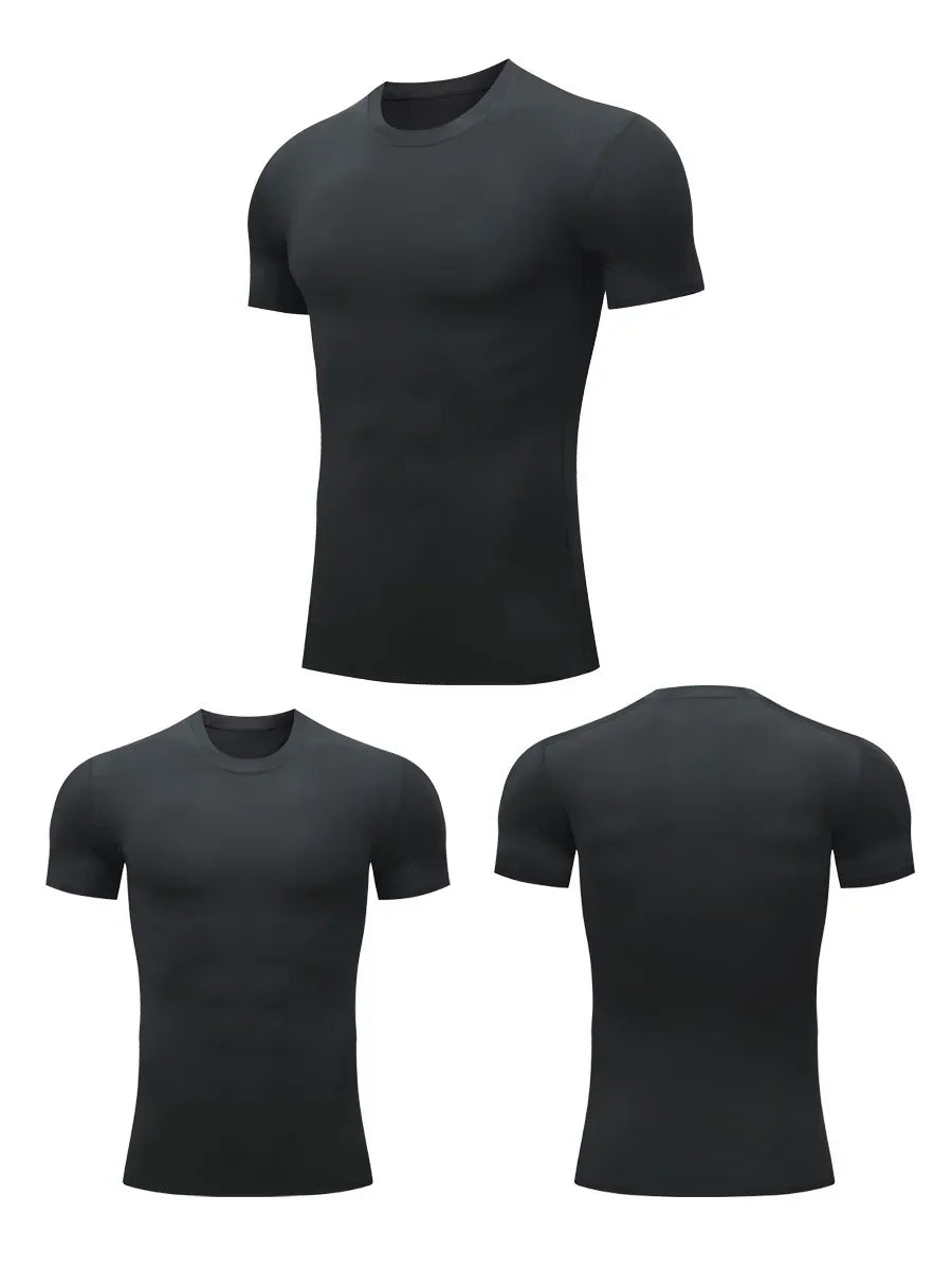 Kurzärmliges Sport-Fitness-T-Shirt für Herren
