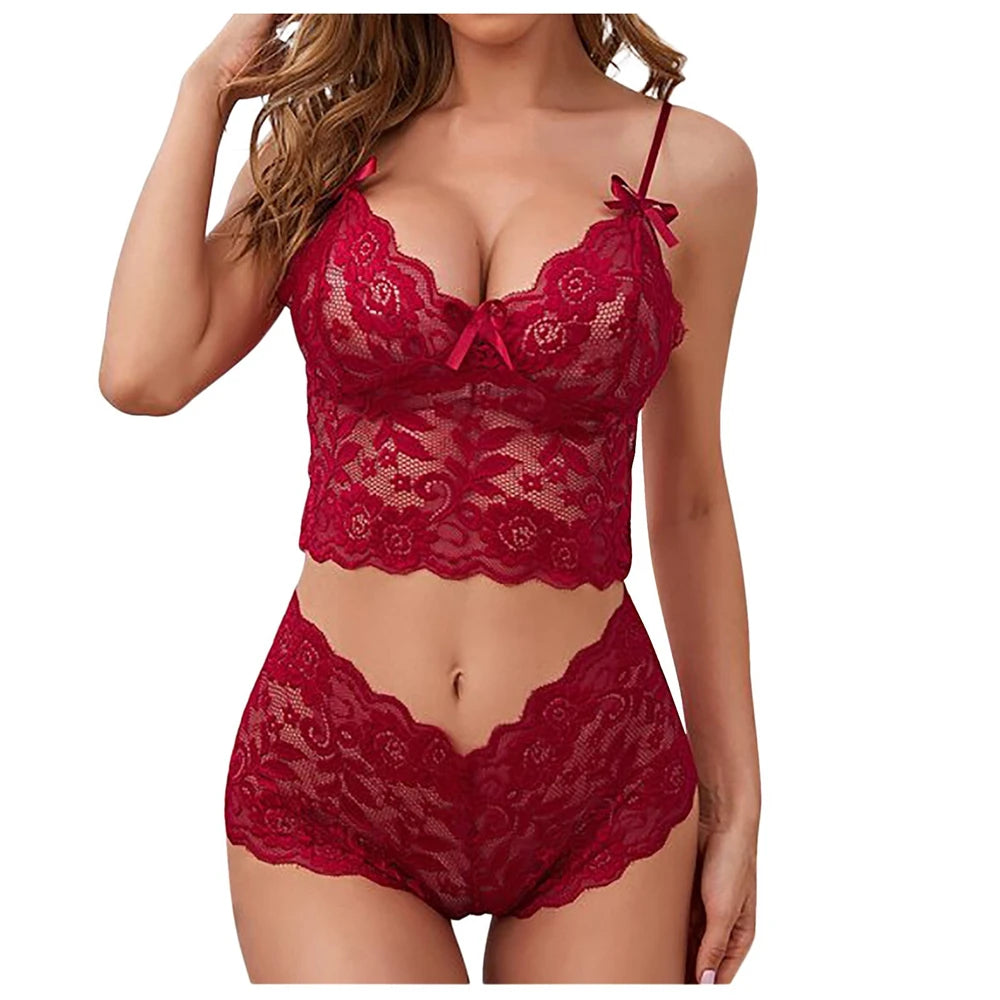 New Erotic Underwire Bra Brief Set
