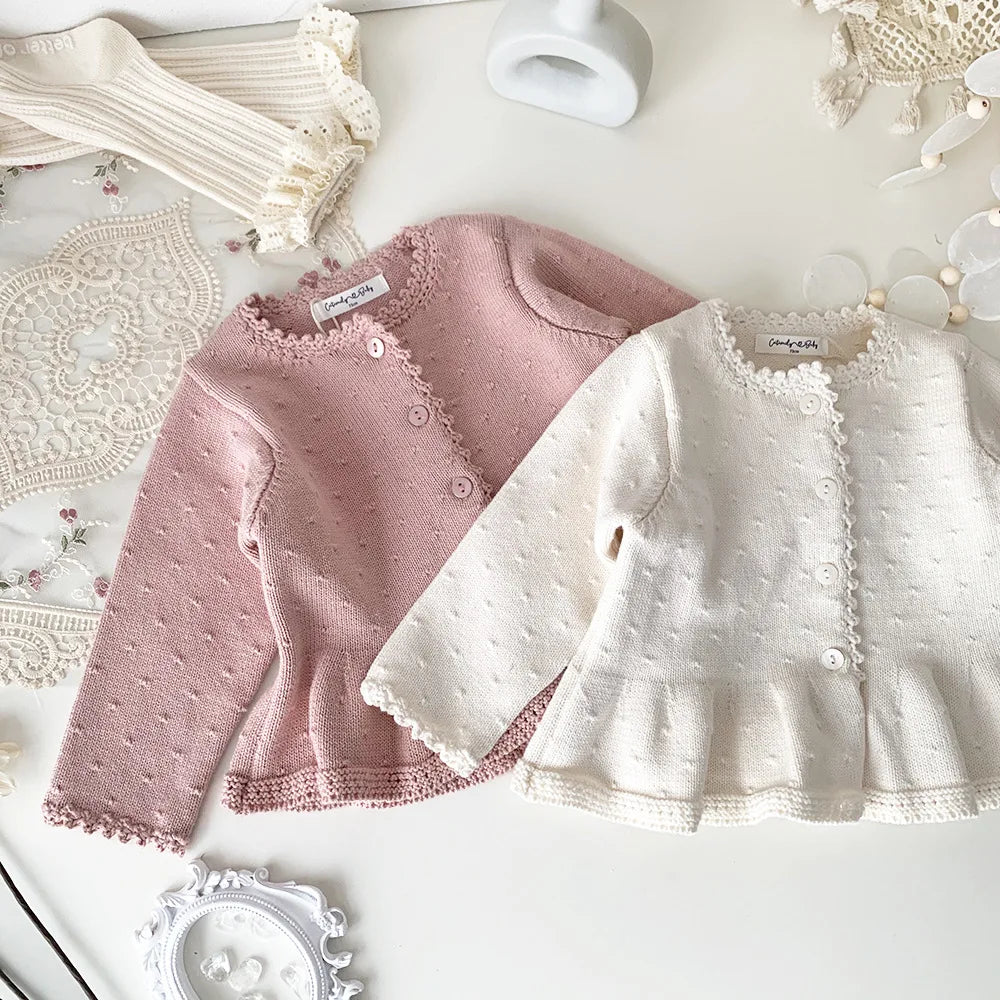 Toddlers Girls Knitted Cardigan Coats