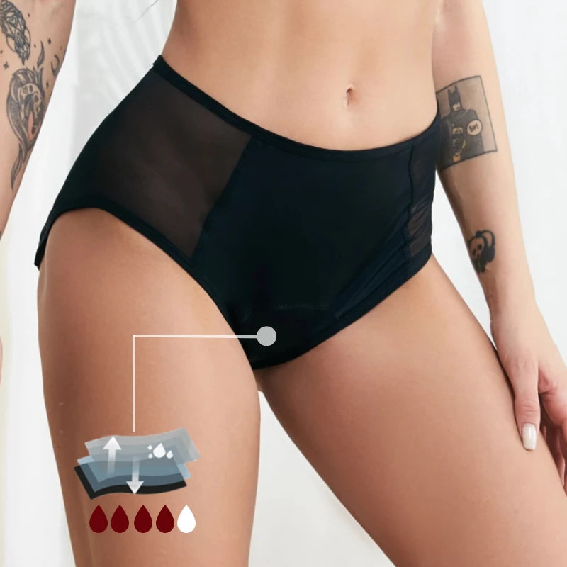 4-LayerLeak Proof Sanitary Heavy Absorbent Menstrual Underwear