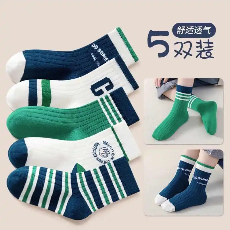Baby Cartoon Pattern Medium Sock