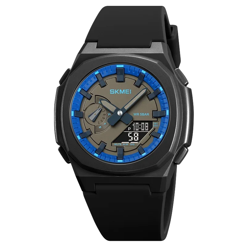 Men Waterproof Military Countdown Chrono Digital Wristwatch