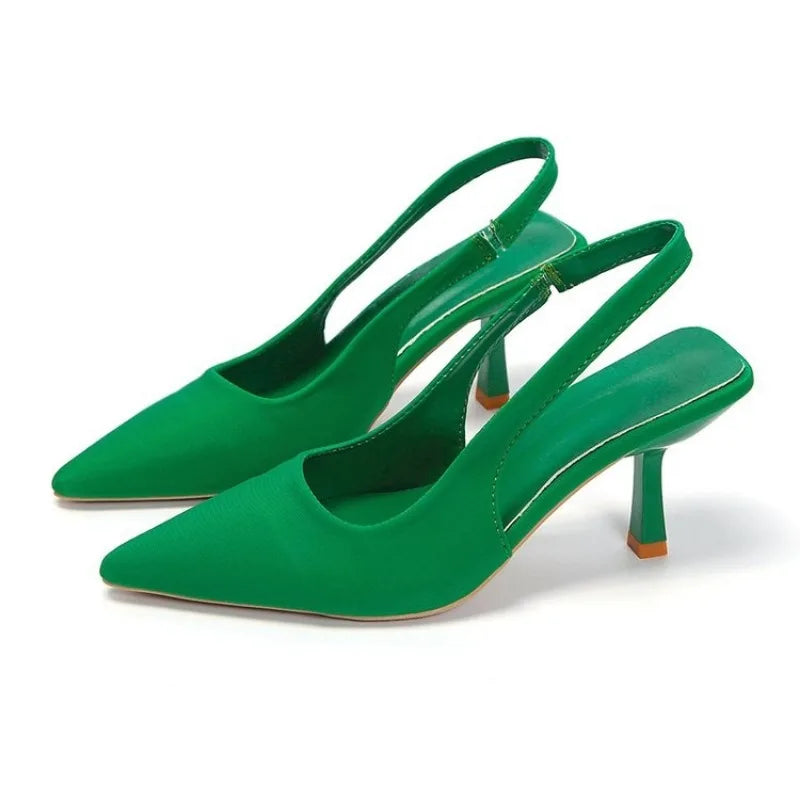 Summer new style back strap pin buckle women's shoes