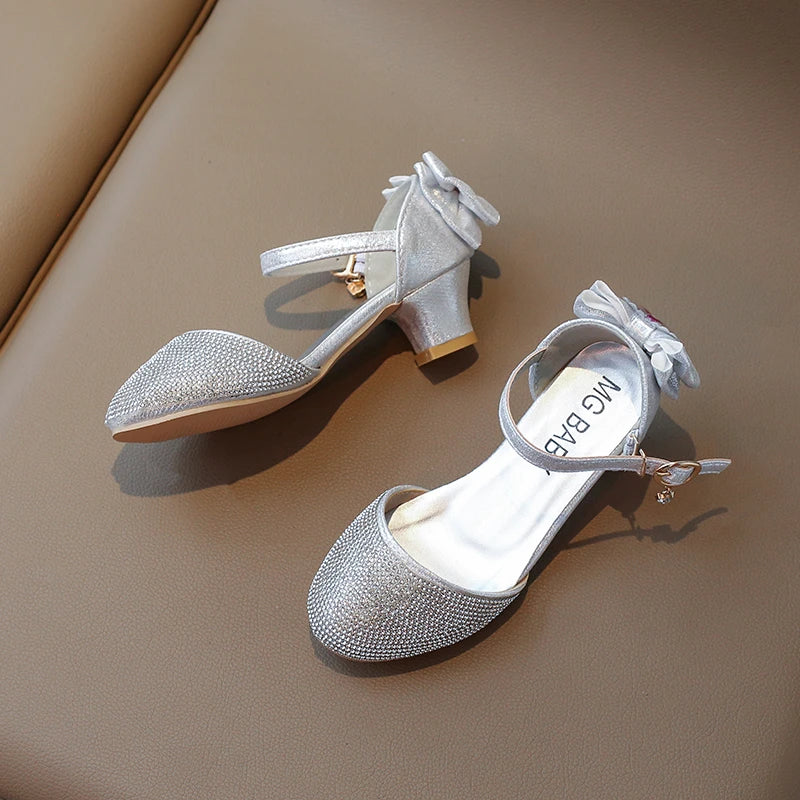 New Girls Rhinestone Princess Shoes