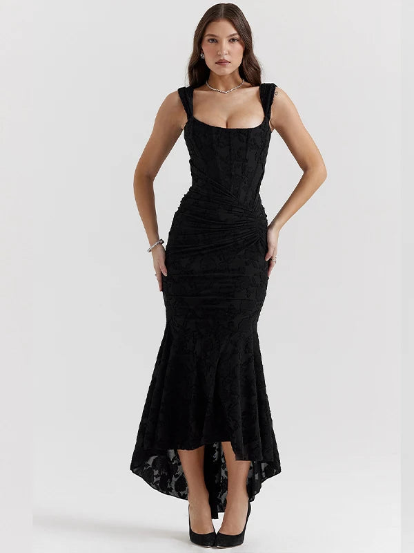 JULISSA MO Sleeve Less Backless Evening Long Dress