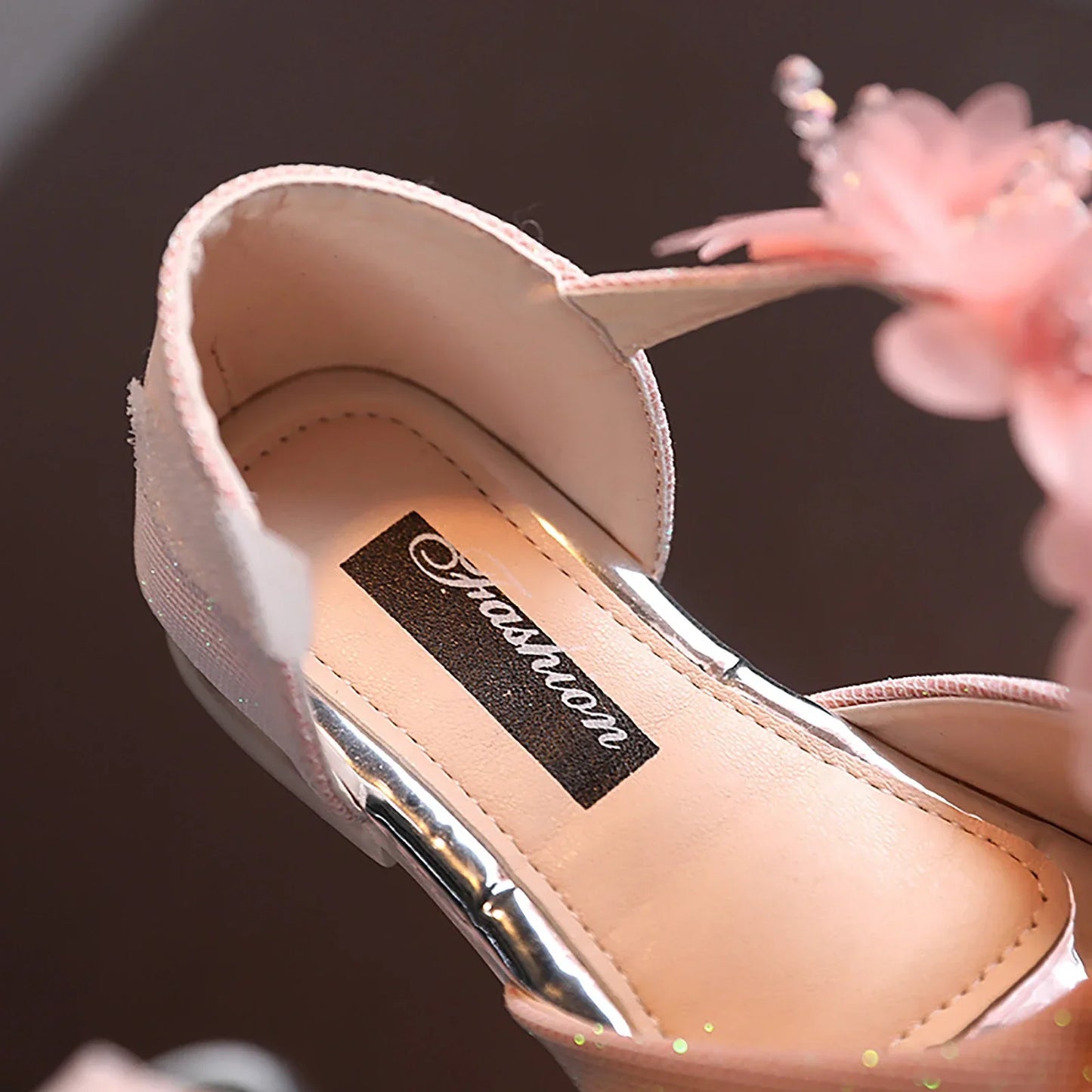 New Girls Rhinestone Flower Shoes