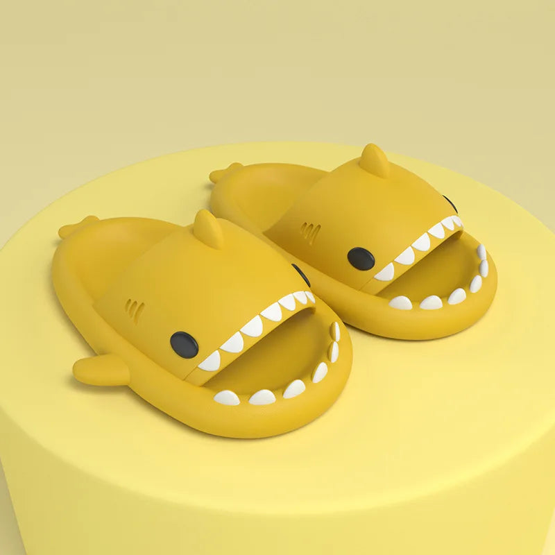 New Kids Shark Fashion Cartoon Slippers
