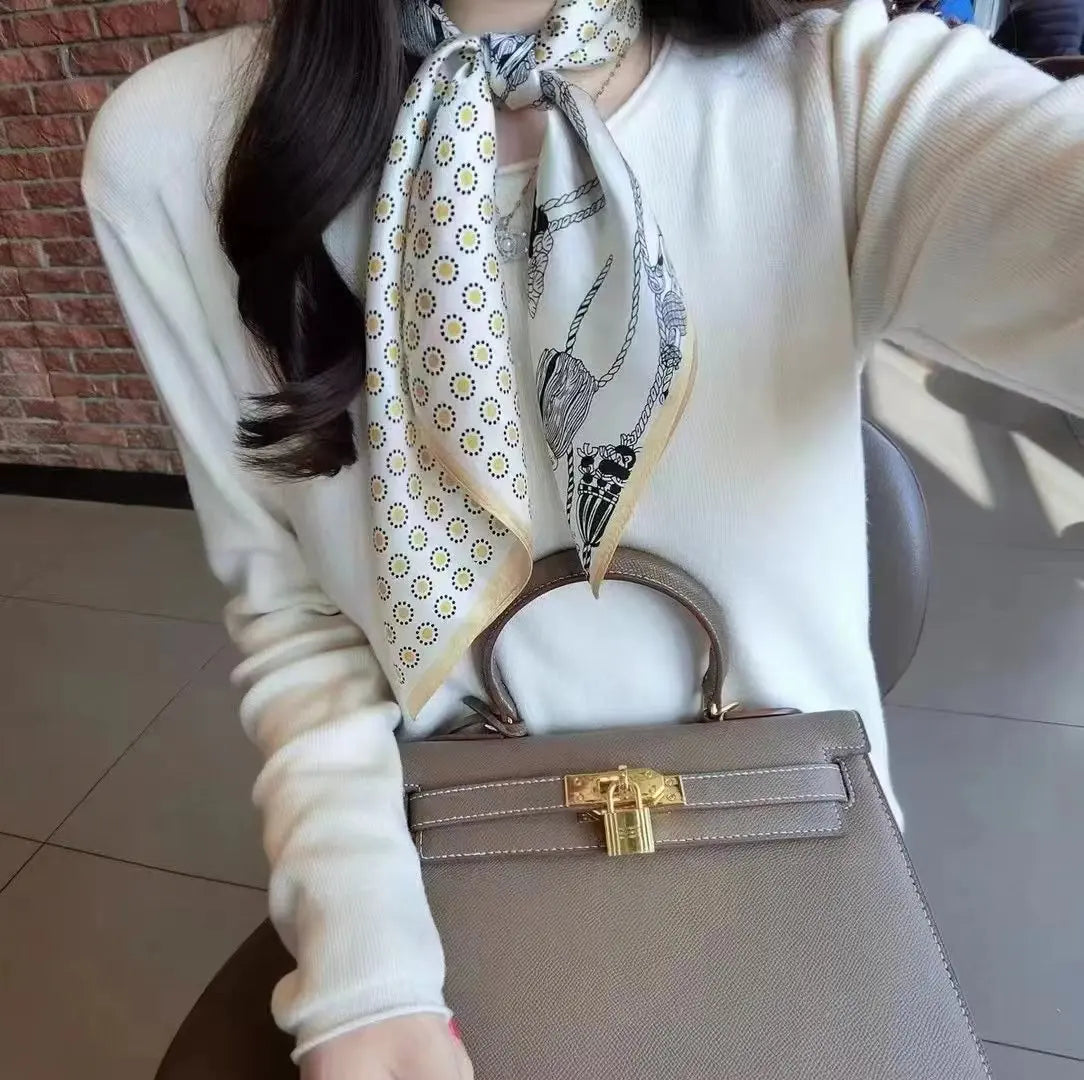 2025 Luxury Silk Shawl Square Scarf