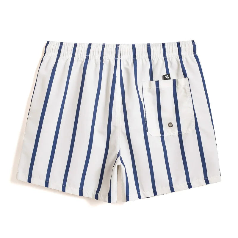 New Style Men Stripe Quick Drying Baggy Summer Shorts