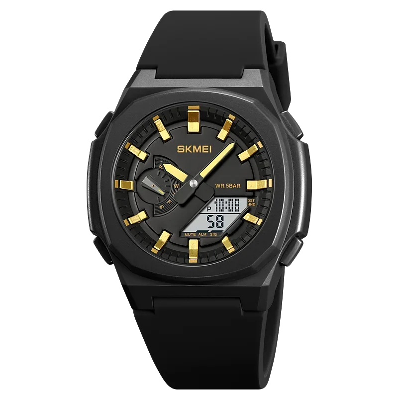 Men Waterproof Military Countdown Chrono Digital Wristwatch