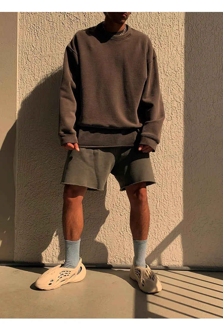 Summer Outdoor Surfing Training Cotton Sport Grey Shorts