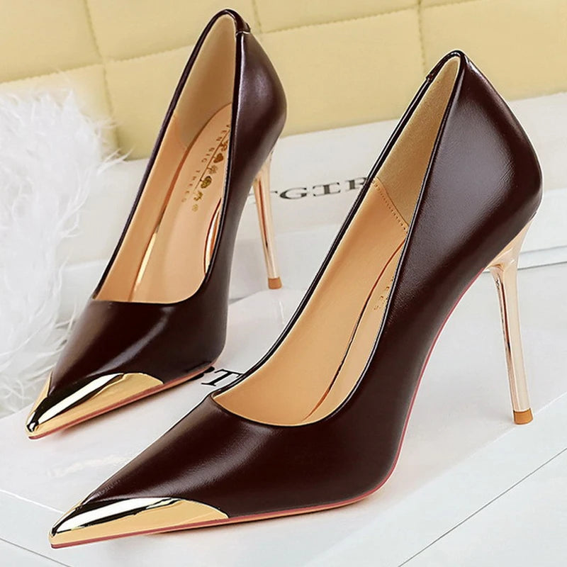 Women Pumps Stiletto 9.5 Cm 4.5cm Heels