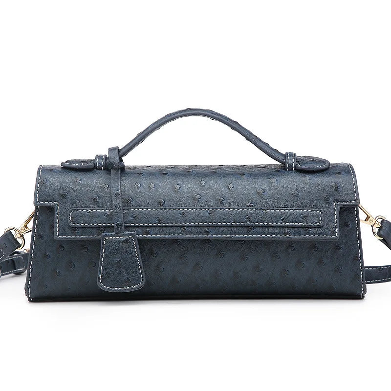 Rechteckige Handtasche mit Schlangenmuster