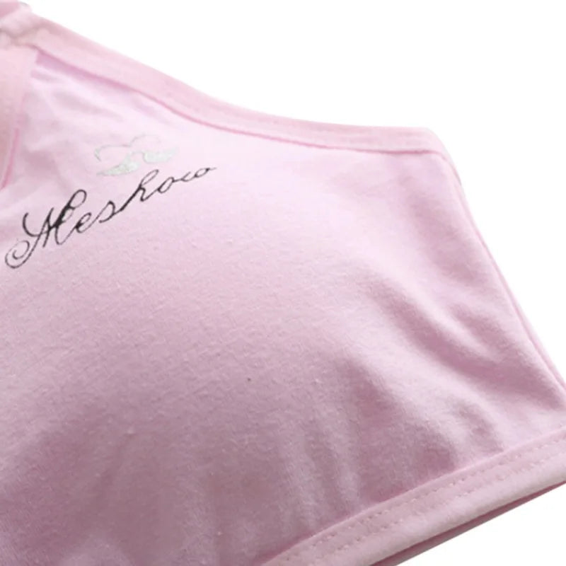 Children Cotton Solid Soft Cotton Intimates Bra