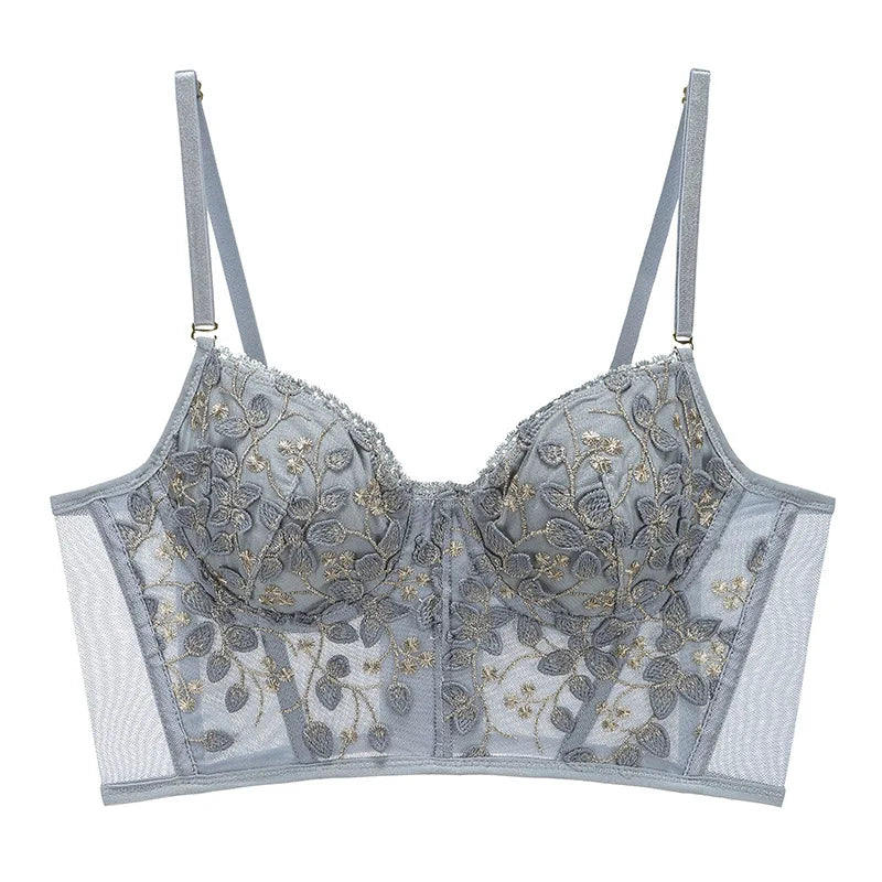 Women Steel Rubber Bone Push Up Bras