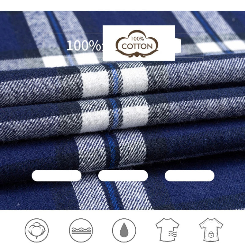 Mens Pure Cotton Long Sleeve Regular Fit Shirts