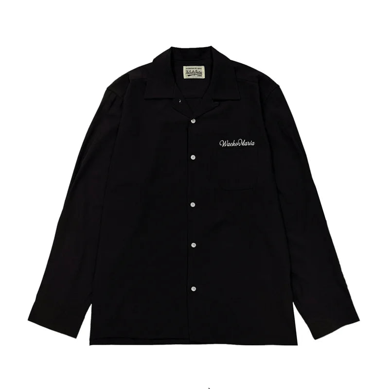 Autumn WACKO MARIA Embroidery Logo Long Sleeve Shirt